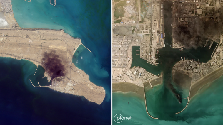 new-satellite-images-show-fires,-naval-base-damage-across-iran-after-us-israeli-strikes