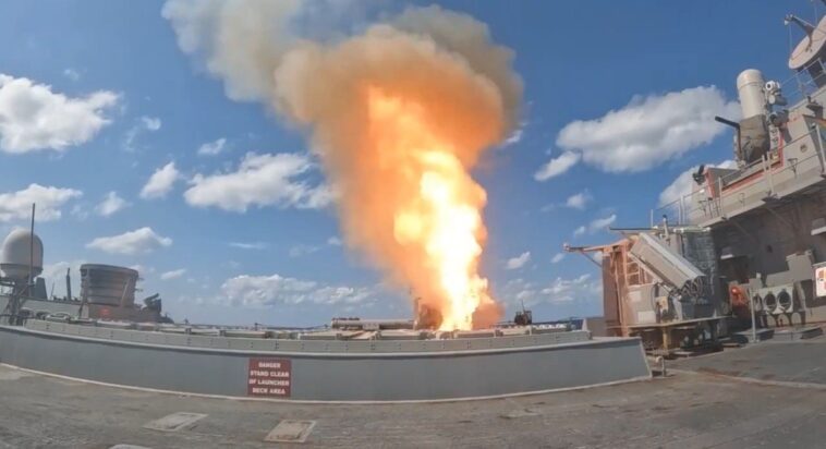 us-central-command-releases-footage-of-navy-guided-missile-destroyers-delivering-unrelenting-firepower-amid-operation-epic-fury-(video)