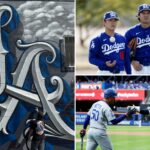 dodgers-mural-featuring-ohtani,-yamamoto,-betts-and-valenzuela-appears-in-downtown-los-angeles