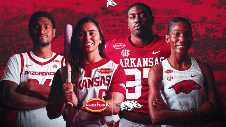breaking:-arkansas-announces-significant-partnership-with-tyson-foods,-including-new-uniform-patch-logos