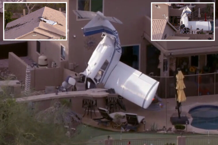 small-plane-crashes-into-phoenix-backyard,-injuring-3-people