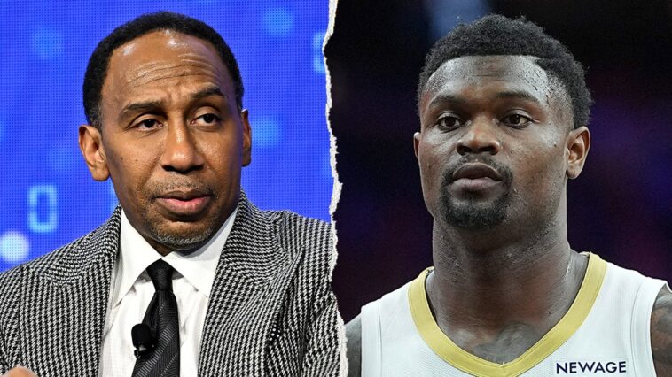 stephen-a-smith-calls-zion-williamson-a-‘food-addict,’-suggests-pelicans-‘encouraged’-him-to-rip-nba-star