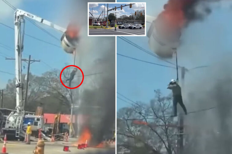 terrifying-video-shows-louisiana-utility-worker-dangling-from-fiery-bucket-truck-before-falling