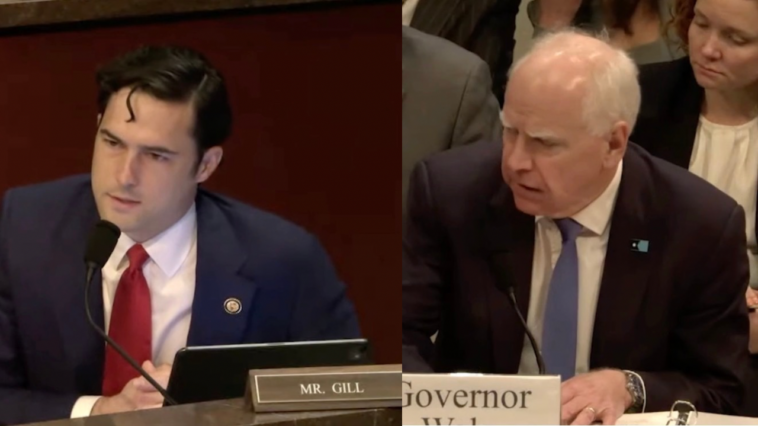 (video)-rep.-brandon-gill-forces-tim-walz-to-admit-he’s-responsible-for-fraud-in-minnesota,-destroys-him-for-retaliating-against-whistleblowers