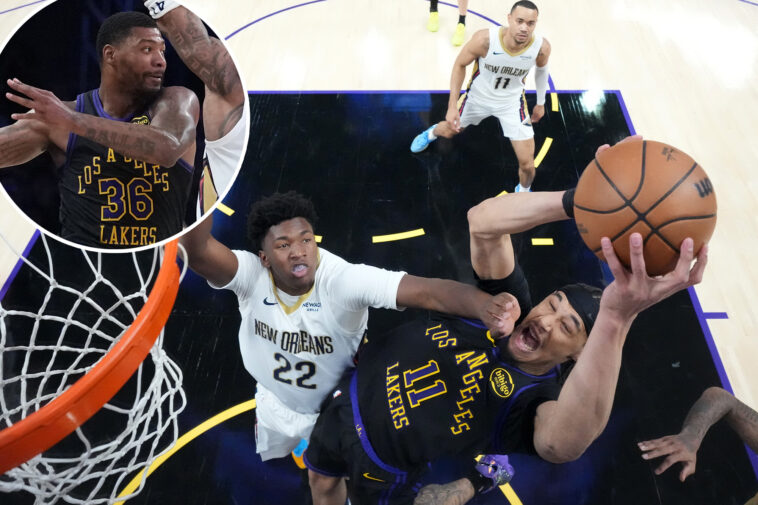 jaxson-hayes,-marcus-smart-level-up-in-lakers-victory-over-pelicans