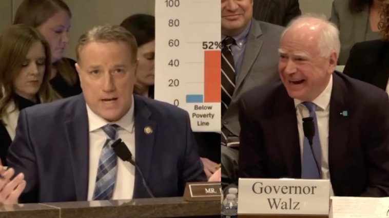 brutal:-rep.-pat-fallon-roasts-tim-walz-–-walz-laughs-at-himself-like-an-idiot!-(video)