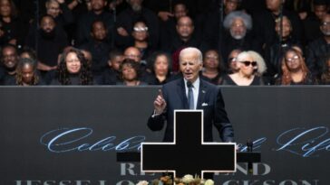 ‘smarter-than-most-of-you!’:-biden-launches-bizarre-defense-of-his-stuttering-at-jesse-jackson-memorial-service