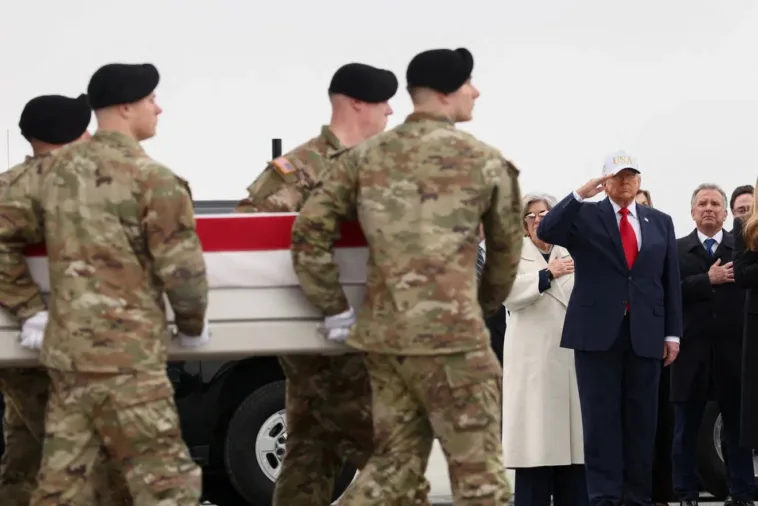 ‘hardest-thing-i-have-to-do’-as-president:-trump-salutes-fallen-us.-soldiers-returning-from-iran-war