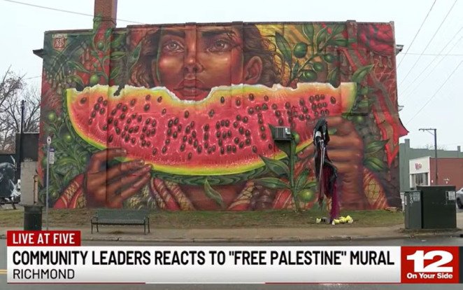 pro-palestine-activists-in-virginia-paint-watermelon-mural,-angering-black-residents-who-say-it’s-racist