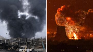 ‘toxic’-black-rain-pours-down-on-tehran,-massive-fireballs-fill-skies-following-israeli-strikes-on-oil-storage-sites