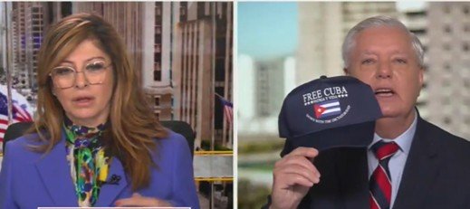 a-jubilant-lindsey-graham-goes-full-neocon:-“you-see-this-hat?…the-liberation-of-cuba-is-upon-us…iran-is-going-down-and-cuba-is-next!”-(video)