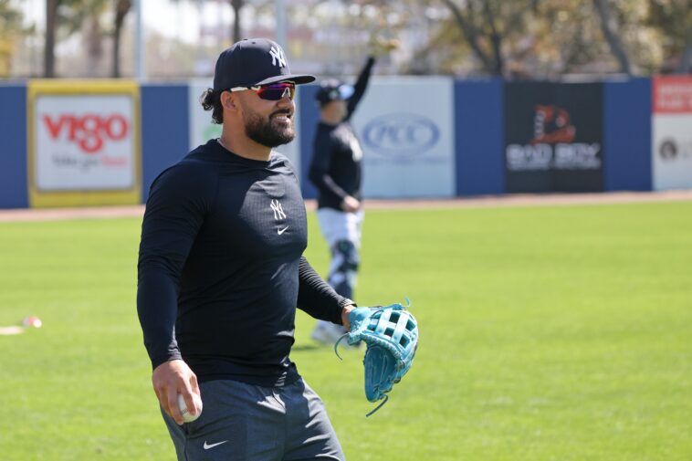yankees’-jasson-dominguez-shows-defensive-progress-in-left-field-during-‘busy-afternoon’