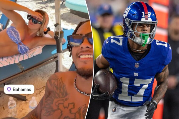 wan’dale-robinson-vacations-with-girlfriend-as-giants-wide-receiver-enters-free-agency