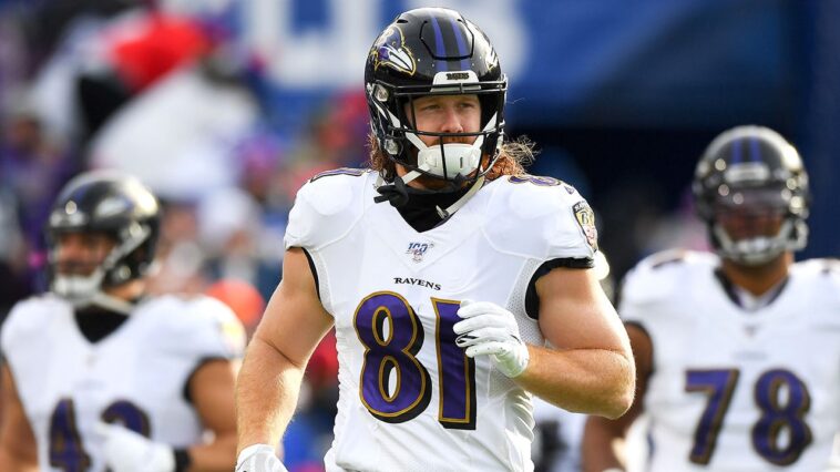 former-ravens-tight-end-hayden-hurst,-32,-announces-retirement-after-seven-nfl-seasons