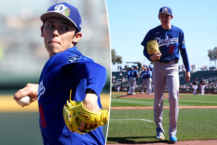 roki-sasaki-pitches-‘electric’-b-game,-stays-in-dodgers-rotation-plans