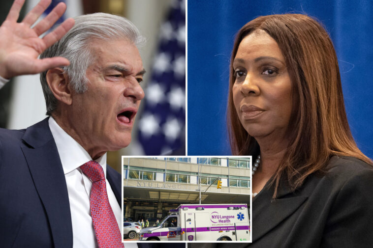 dr.-oz-rips-ag-james,-defends-nyu-langone-decision-to-ax-transgender-treatment-for-kids