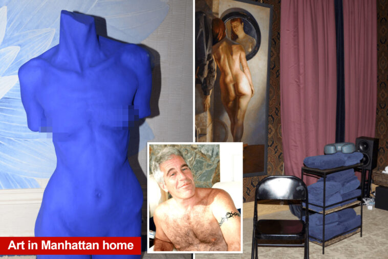 jeffrey-epstein-kept-sculpture,-photo-of-mystery-blonde-woman-that-‘was-the-mother-of-his-child,’-victim-claims-in-doj-docs