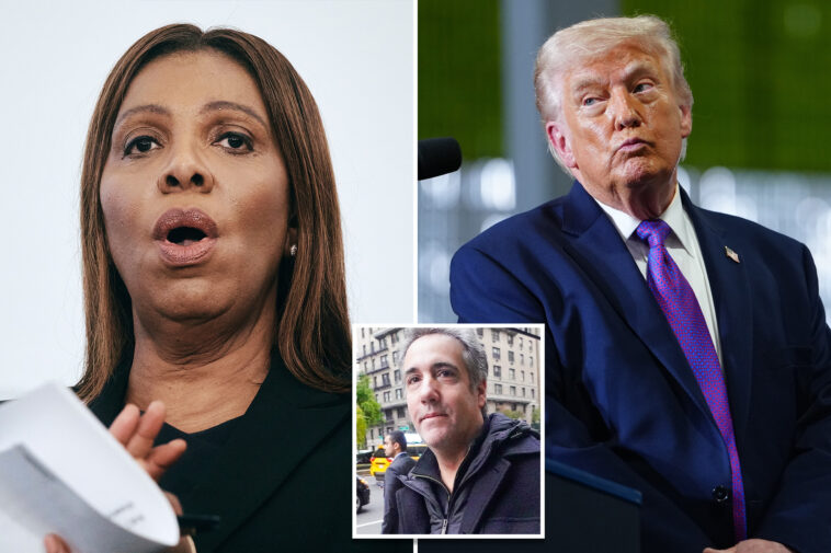 trump-demands-ny-ag-james-turn-over-all-communications-with-michael-cohen-after-the-ex-fixer-claimed-he-was-‘coerced’