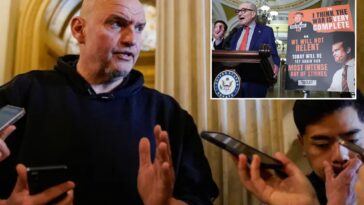 sen.-john-fetterman-schools-fellow-dems-on-iran-with-kamala-harris-reminder:-‘why-can’t-we-support-that?’