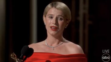 beautiful:-irish-actress-jessie-buckley-surprises-woke-hollywood-—-defies-anti-family-agenda-with-heartfelt-tribute-to-motherhood-during-oscar-win