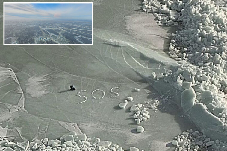 stranded-skiers-rescued-after-spelling-‘sos’-with-ice-blocks-on-frozen-lake