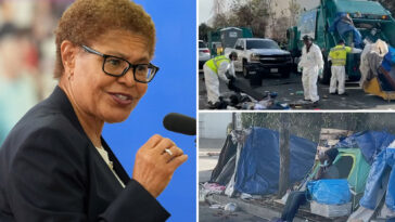 karen-bass-brags-on-venice-beach-homeless-cleanup-—-camps-return