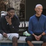 barack-obama,-anthony-edwards-shoot-hoops,-talk-trash-in-presidential-center-opening-tease