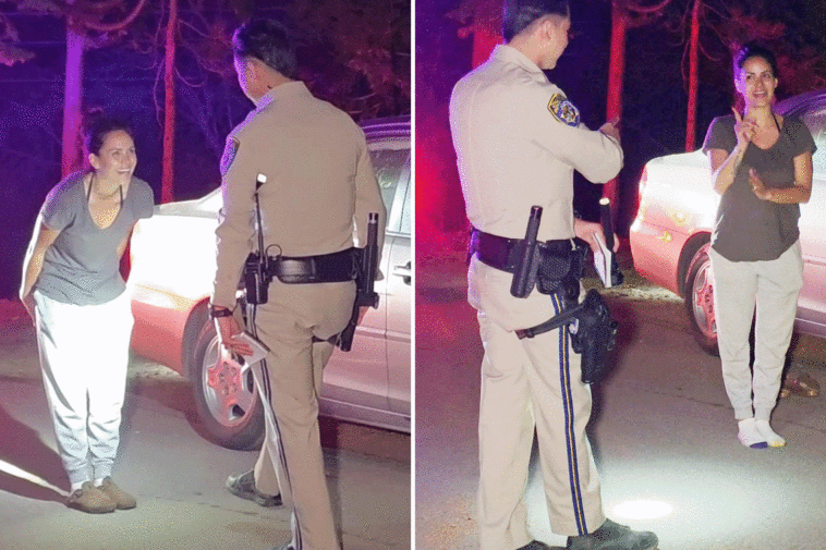 video-shows-dui-driver-who-crashed-car-into-tree-laughing-her-way-through-sobriety-tests