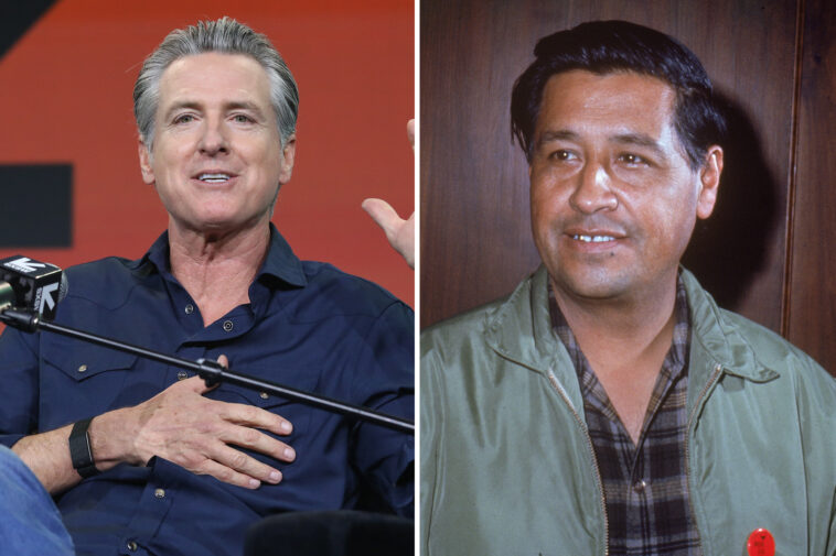 gavin-newsom-bizarrely-boasts-about-cesar-chavez-tributes-in-his-home-while-deferring-to-lawmakers-on-renamings