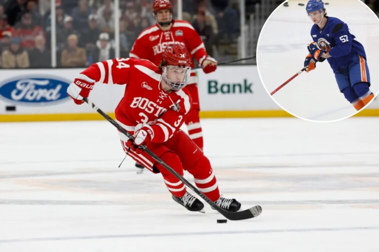 islanders-sign-first-round-pick-cole-eiserman-in-latest-entry-level-contract