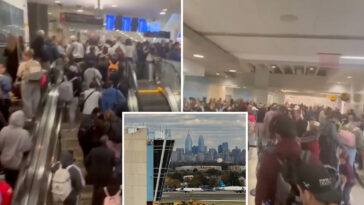 video-captures-philadelphia-airport-chaos-as-hundreds-of-passengers-crowd-terminal-after-security-checkpoints-close