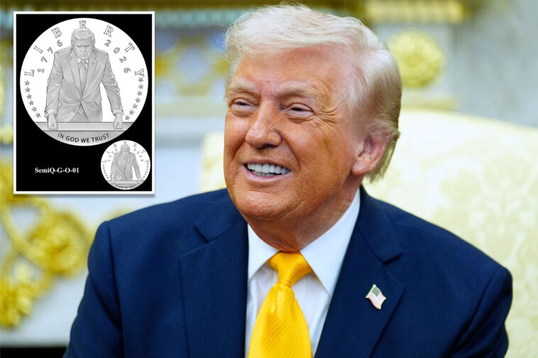 trump-to-appear-on-24k-gold-coin-to-commemorate-america’s-250th-birthday-after-federal-arts-panel-approval