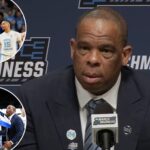 unc-coach-hubert-davis-baffled-by-stunning-march-madness-loss-to-vcu:-‘what-do-you-mean?’
