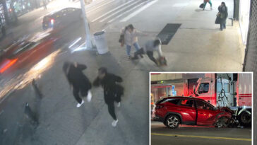 shocking-video-shows-sparks-fly-as-out-of-control-driver-appears-to-drag-cyclists-down-busy-harlem-street-in-fatal-crash