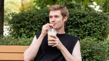 local-man-likes-his-coffee-cold,-with-milk,-just-like-a-little-baby