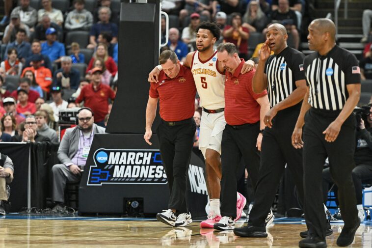 joshua-jefferson-exits-with-apparent-foot-injury-in-iowa-state-march-madness-nightmare