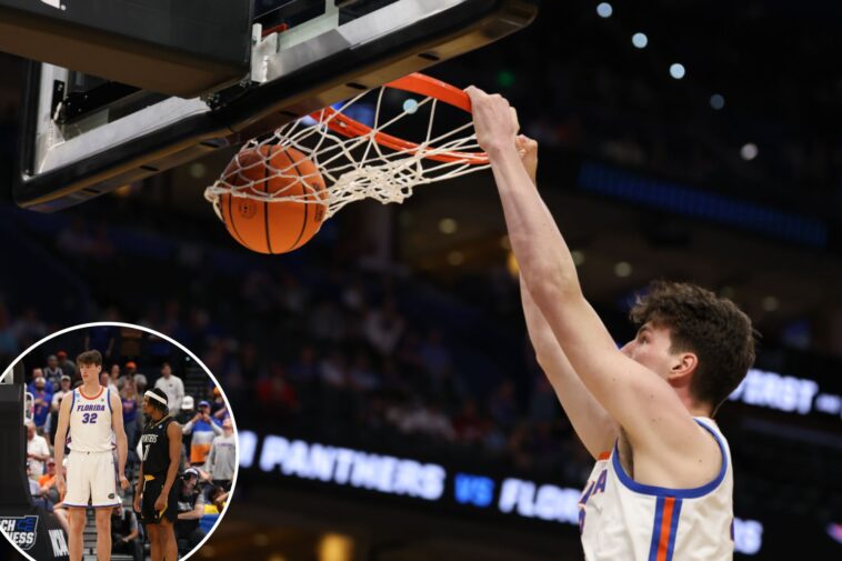 olivier-rioux,-florida’s-7-foot-9-phenom,-makes-march-madness-history