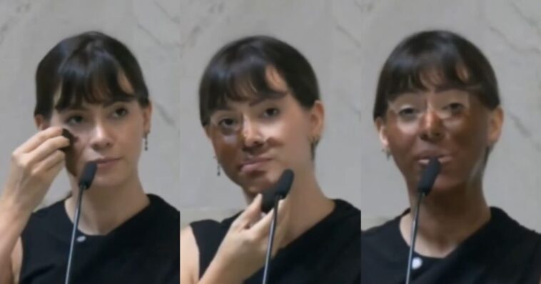 brazilian-politician-fabiana-bolsonaro-wears-blackface-in-explosive-viral-speech-protesting-transgender-ideology:-‘painting-my-face-black-doesn’t-make-me-black’-(video)
