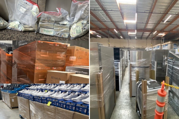 golf-carts,-tvs,-top-shelf-liquor-and-a-million-in-cash-uncovered-in-wild-$7m-socal-cargo-theft-bust