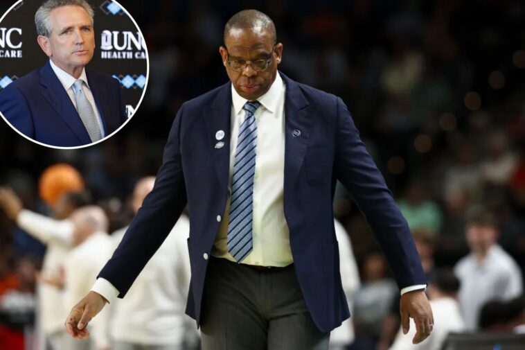 hubert-davis’-unc-future-up-in-the-air-after-march-madness-choke-as-boosters-lose-faith