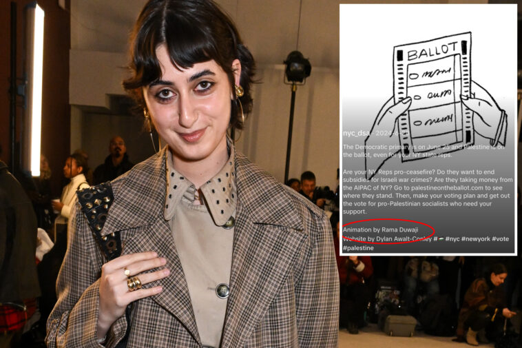 nyc-first-lady-rama-duwaji-created-artwork-for-dsa’s-anti-israel-campaign