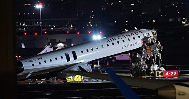 two-pilots-dead,-41-hospitalized-after-air-canada-flight-collides-with-fire-truck-at-laguardia-airport