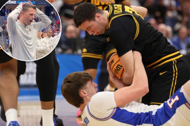 todd-golden’s-profane-reaction-to-double-technical-in-march-madness-loss-vs.-iowa-revealed