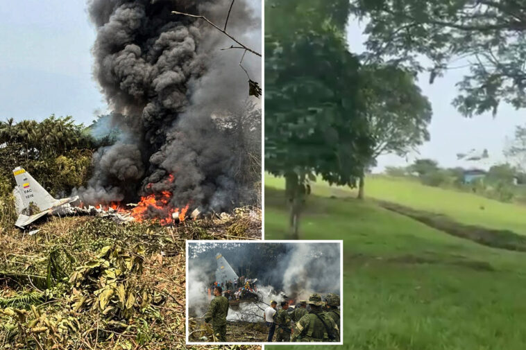 colombian-military-plane-crashes-in-amazon-rainforest,-number-of-casualties-unknown