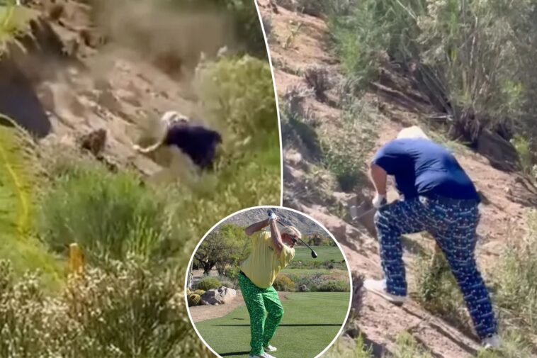 john-daly-‘bellyflops’-down-hill-during-golf-event-in-wild-moment