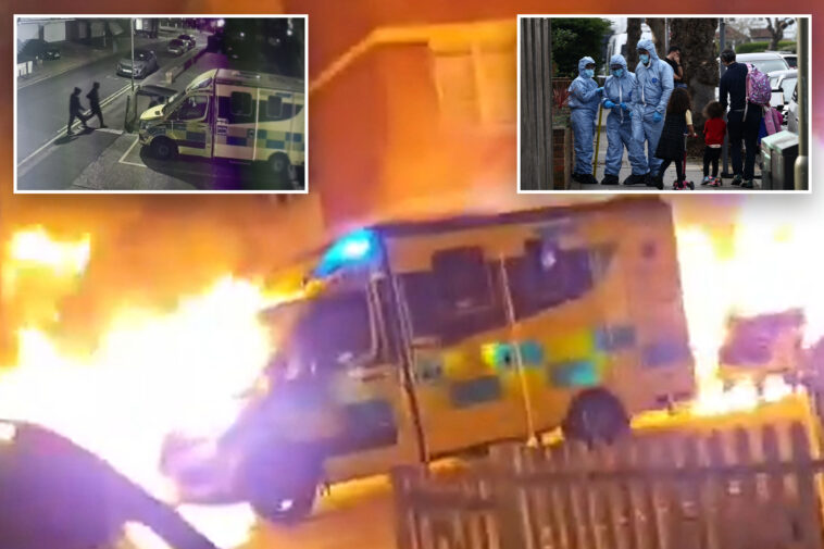 uk-police-arrest-2-men-over-arson-attack-on-ambulances-belonging-to-jewish-volunteer-group