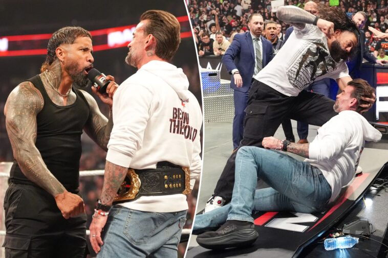 jey-uso-crashing-roman-reigns-and-cm-punk’s-wrestlemania-story-opens-even-more-intriguing-wwe-avenues