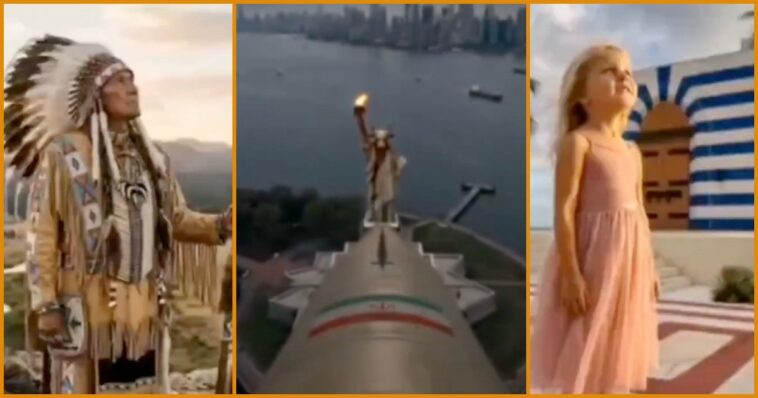 ‘one-vengeance-for-all’:-iran-releases-provocative-ai-propaganda-showing-a-nuclear-bomb-destroying-the-statue-of-liberty-with-the-head-of-baal-—-references-epstein-island-and-far-left-talking-points