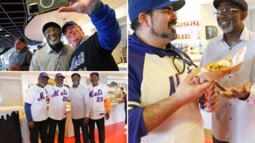mets-world-series-legend-mookie-wilson-serves-fans-at-new-citi-field-restaurant-on-opening-day