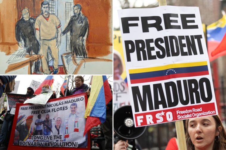 woke-maduro-supporters-make-early-exit-ahead-of-dictator’s-ny-court-hearing-on-drug-charges